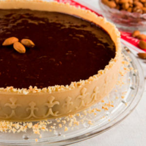 TORTA DE AMÊNDOAS COM CHOCOLATE